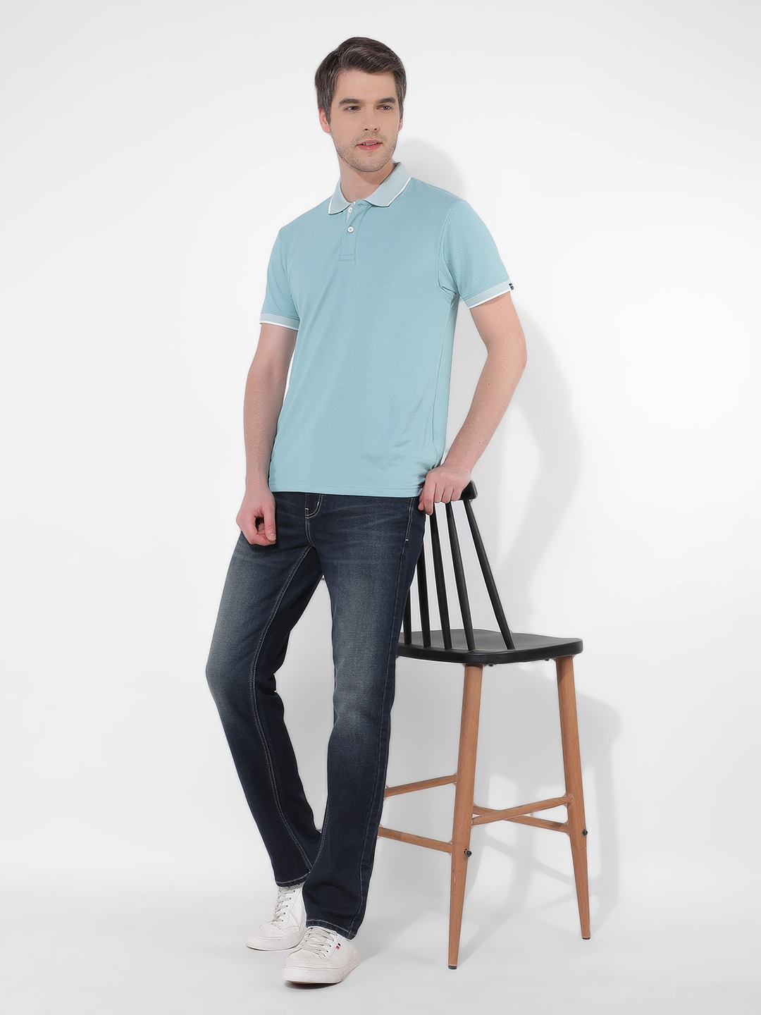 Numero Uno Men Solid Blue Jeans